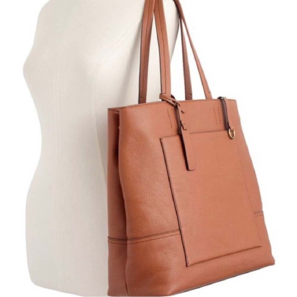 J. Crew Cognac Leather Tote